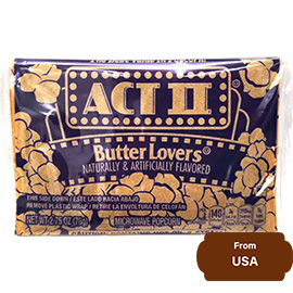 ACT II Butter Lovers Microwave Popcorn 78gram
