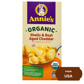 Annie's Organic Shells & Real Aged Cheddar Macaroni & Cheese-170 gram