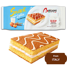 Balconi Snack Latte with Milk Cream Filling 10 x 28g (280g)