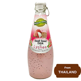 Basil Seed Drink with Lychee 290 ml, 9.81 fl