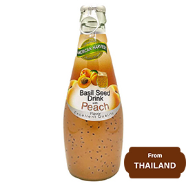 Basil Seed Drink with Peach 290 ml, 9.81 fl