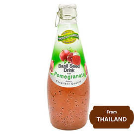 Basil Seed Drink with Pomegranate 290 ml, 9.81 fl