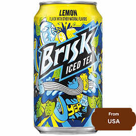 Brisk Iced Tea, Lemon Can 360 ml, 12.17 fl
