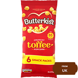 Butterkist Crunchy Toffee Popcorn, (6X20)120 Gram