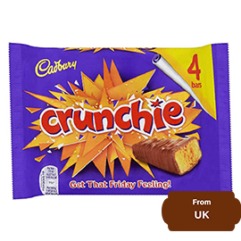Cadbury Crunchie 4 Bar-104.4gram (26.1gram 4 bar)