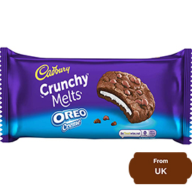 Cadbury Crunchy Melts Oreo Creme Cookies 156gram