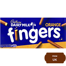 Cadbury Dairy Milk Fingers Orange Biscuit-114 gram