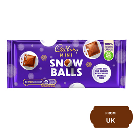Cadbury Dairy Milk Mini Snowballs Bar 110 gram
