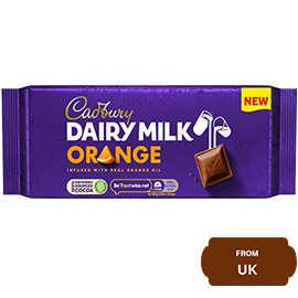 Cadbury Dairy Milk, Orange 95 Gram