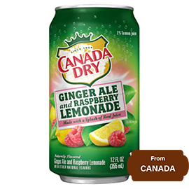Canada Dry Ginger Ale and Raspberry Lemonade 355 ml