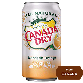 Canada Dry Mandarin Orange Sparkling Seltzer Water 355 ml