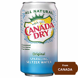 Canada Dry Original Sparkling Seltzer Water 355 ml