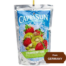 Capri Sun 100% Juice Strawberry KIWI Naturally Flavored Juice Blend 177ml