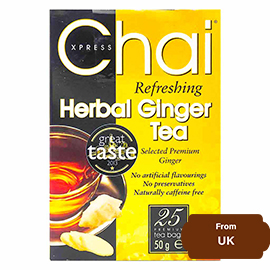 Chai Xpress Herbal Ginger Tea 50 gram (25 tea bags)
