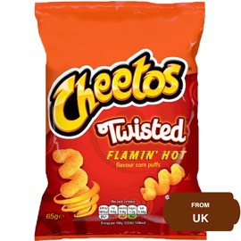 Cheetos Twisted, Flamin’ Hot Flavour 65 gram