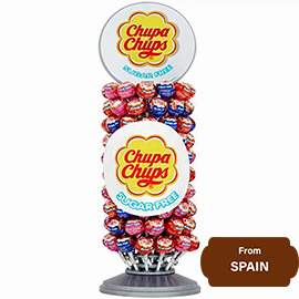Chupa Chups wheel display- 120 gram 10 pieces