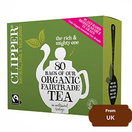 Clipper Natural Fair & Delicious Organic Fairtrade Tea 232gram(80 tea bags)