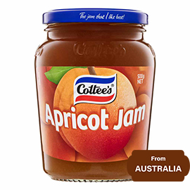 Cottee's Apricot Jam 500gram