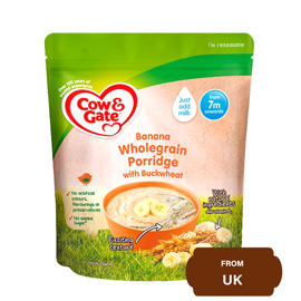 Cow & Gate Banana Wholegrain Porridge with Buckwheat-200 gram