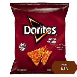 Doritos Spicy Nacho Flavored Potato Chips 31.8 gram