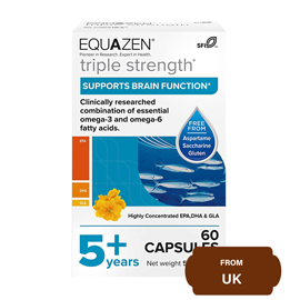 Equazen Triple Strength Supports Brain Function 5+ Years-60 Capsules-56 gram