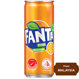 Fanta Orange Can 320 ml, 10.8 fl