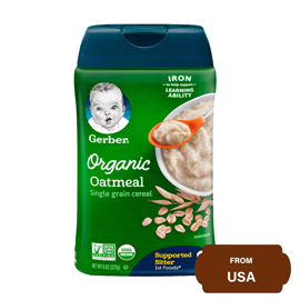 Gerber Organic Oatmeal Single Grain Cereal 227 gram