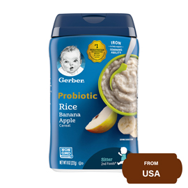 Gerber Probiotic Rice Banana Apple Cereal 227 gram