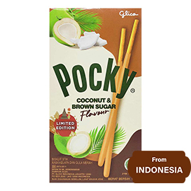 Glico Pocky Coconut & brown Sugar Covered Biscuit Sticks 37gram