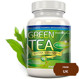 Green Tea Extra Strength 10000mg-90 Capsules ( 30 Servings )
