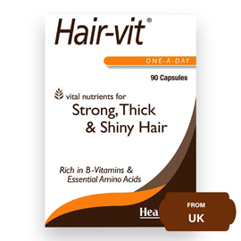 Health Aid Hair VIT Vital Nutrients for Strong, Thick, & Shiny Hair-90 Capsule