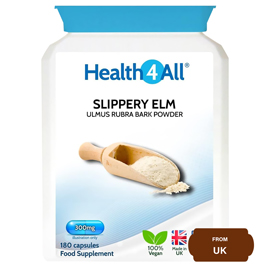 Health4All Slippery Elm 300mg-180 Capsules