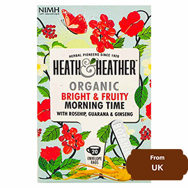 Heath & Heather Organic Bright & Fruity Morning Time 40 gram (20 envelopes)