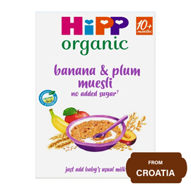 Hipp Organic Banana & Plum Muesli Baby Cereal 10+ Months 250 gram