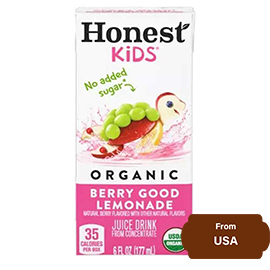 Honest Kids Organic Berry Berry Good Lemonade Juice Drink 177 ml