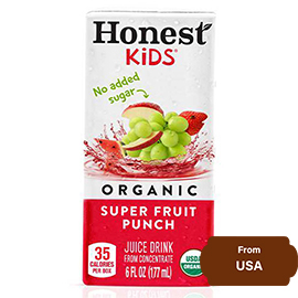 Honest Kids Super Fruit Punch Organic Fruit Juice 177 ml