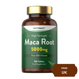 Horbaach High Strength Maca Root 5000mg-180 Capsules