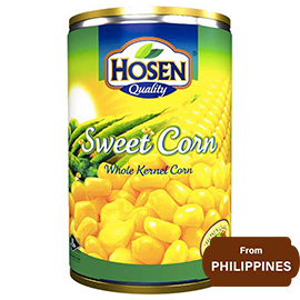 Hosen Quality Sweet Corn Whole Kernel 400gm