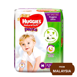 Huggies Gold Natural Soft Baby Pants M (6-12 kg)