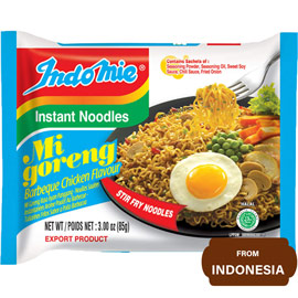 IndoMie Noodles, Mi Goreng, Barbeque Chicken Flavour 85 gram
