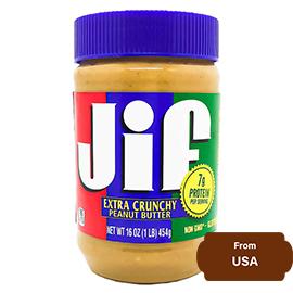 Jif Extra Crunchy Peanut Butter-454gram