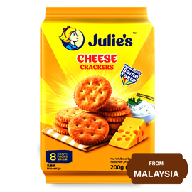 Julie's Cheese Crackers (8 convi packs) 200 gram