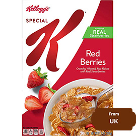 Kellogg's Special K, Breakfast Cereal, Red Berries, With Real Strawberries 331 gram