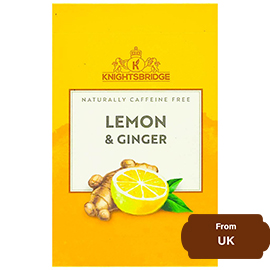 Kinghtsbridge Lemon & Ginger Tea (Naturally Caffeine Free) 80 gram (40 bags)