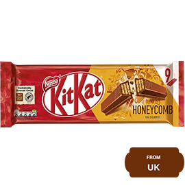 KIT KAT 2 Finger Honeycomb Milk Chocolate, 9 Bar Multipack: 186.3gram (20.7g - 9 pack)