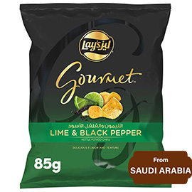 Lay's Gourmet Lime and Black Pepper Potato Chips 85gram