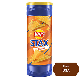 Lay's Stax Cheddar Flavor Potato Crisps 155.9gram