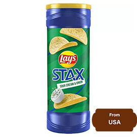 Lay's Stax Sour cream & Onion Flavored Potato Crisps 155.9gram