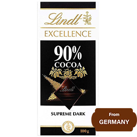 Lindt Excellence 90% Cocoa Supreme Dark Chocolate 100gram