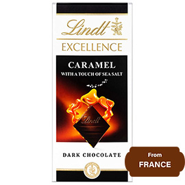 Lindt Excellence Caramel with Sea Salt & Dark Chocolate 100gram